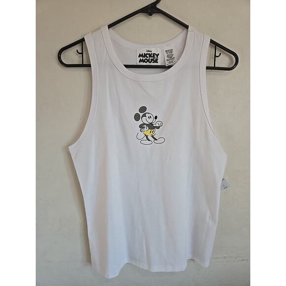 Disney Parks Unisex White Sketchbook Mickey Tank Top Small NWT - Picture 2 of 12